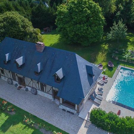 Maison Normande De Caractere A Colombages Saint-Hymer Bagian luar foto