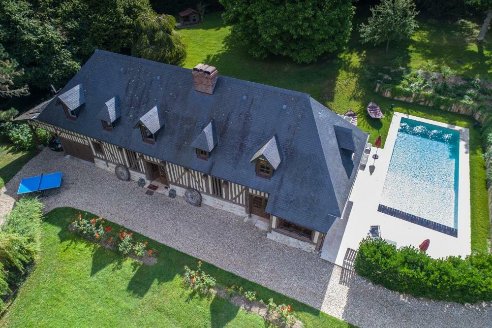 Maison Normande De Caractere A Colombages Saint-Hymer Bagian luar foto