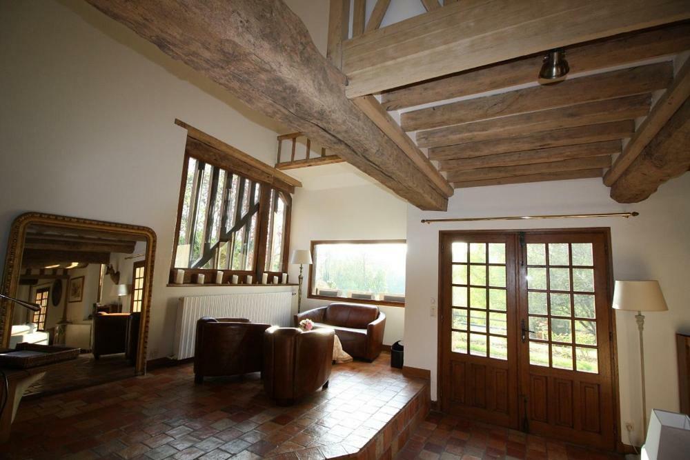 Maison Normande De Caractere A Colombages Saint-Hymer Bagian luar foto