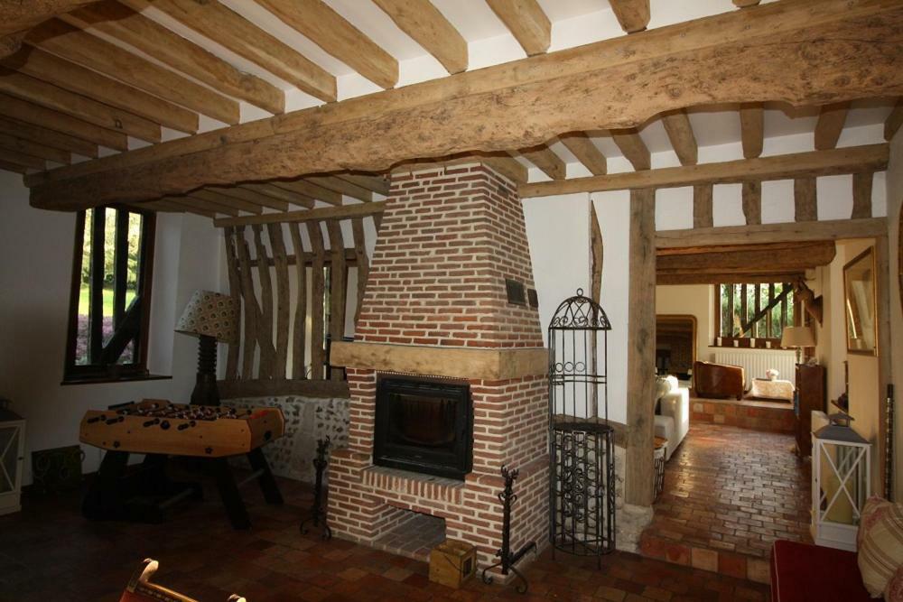 Maison Normande De Caractere A Colombages Saint-Hymer Bagian luar foto