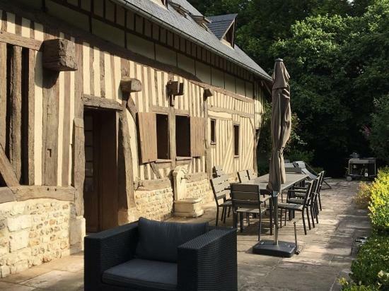 Maison Normande De Caractere A Colombages Saint-Hymer Bagian luar foto