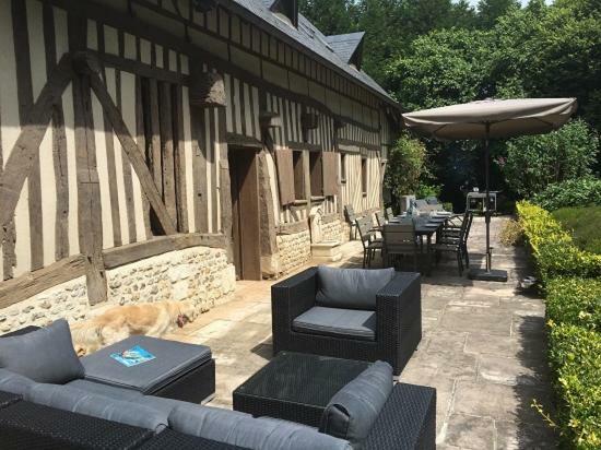 Maison Normande De Caractere A Colombages Saint-Hymer Bagian luar foto